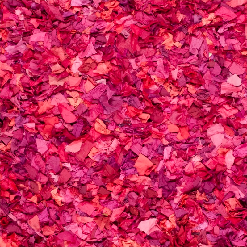Safavieh Shag 6' Square Hand Woven Rug in Fuchsia