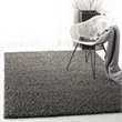 Safavieh Athens Shag 6' X 9' Power Loomed Rug in Dark Gray
