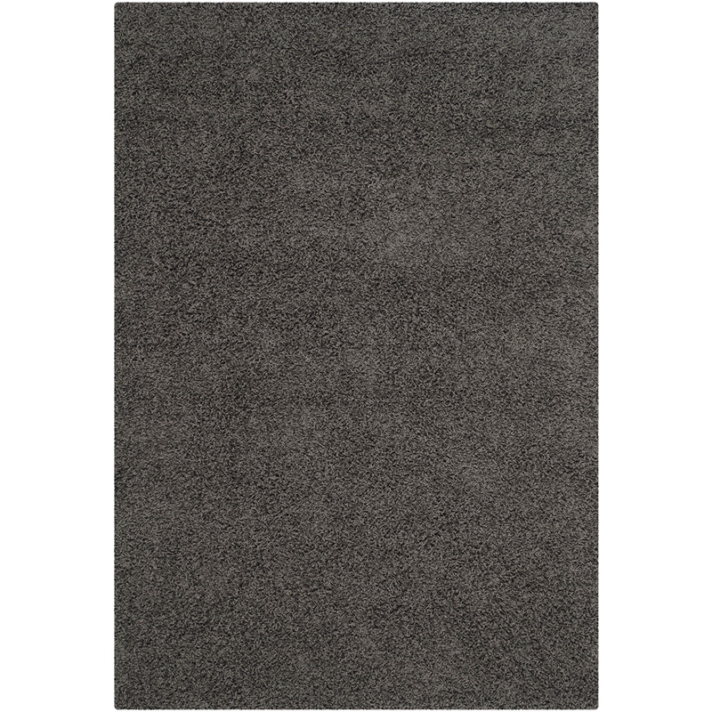 Safavieh Athens Shag 6' X 9' Power Loomed Rug in Dark Gray