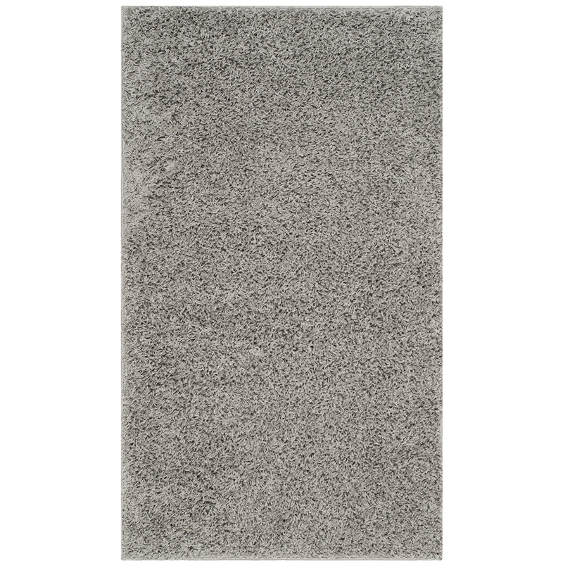 Safavieh Athens Shag 3' X 5' Power Loomed Rug in Light Gray