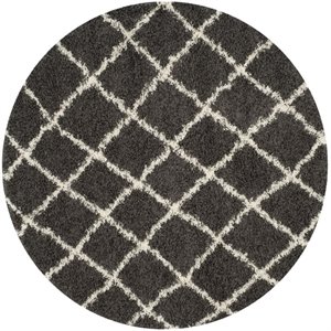 Safavieh Dallas Shag 6' Round Power Loomed Rug