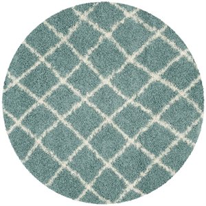 Safavieh Dallas Shag 6' Round Power Loomed Rug