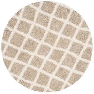 Safavieh Dallas Shag 6' Round Power Loomed Rug