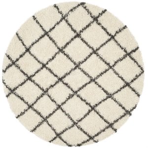 Safavieh Dallas Shag 6' Round Power Loomed Rug