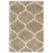 Safavieh Hudson Shag 5' X 7' Power Loomed Rug in Gray and Ivory