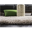 Safavieh Hudson Shag 6' X 9' Power Loomed Rug in Ivory and Gray