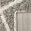 Safavieh Hudson Shag 11' X 15' Power Loomed Rug in Gray and Ivory