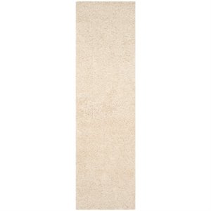 Safavieh Laguna Shag 6'7&quot Square Power Loomed Rug in Beige