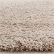 Safavieh Laguna Shag 3' X 5' Power Loomed Polypropylene Rug in Sand