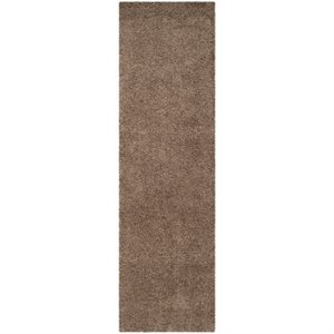 Safavieh Laguna Shag 5'3&quot X 7'6&quot Power Loomed Rug in Taupe