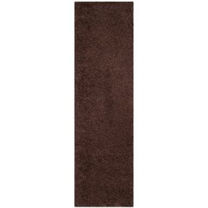 Safavieh Laguna Shag 6'7&quot Square Power Loomed Rug in Brown