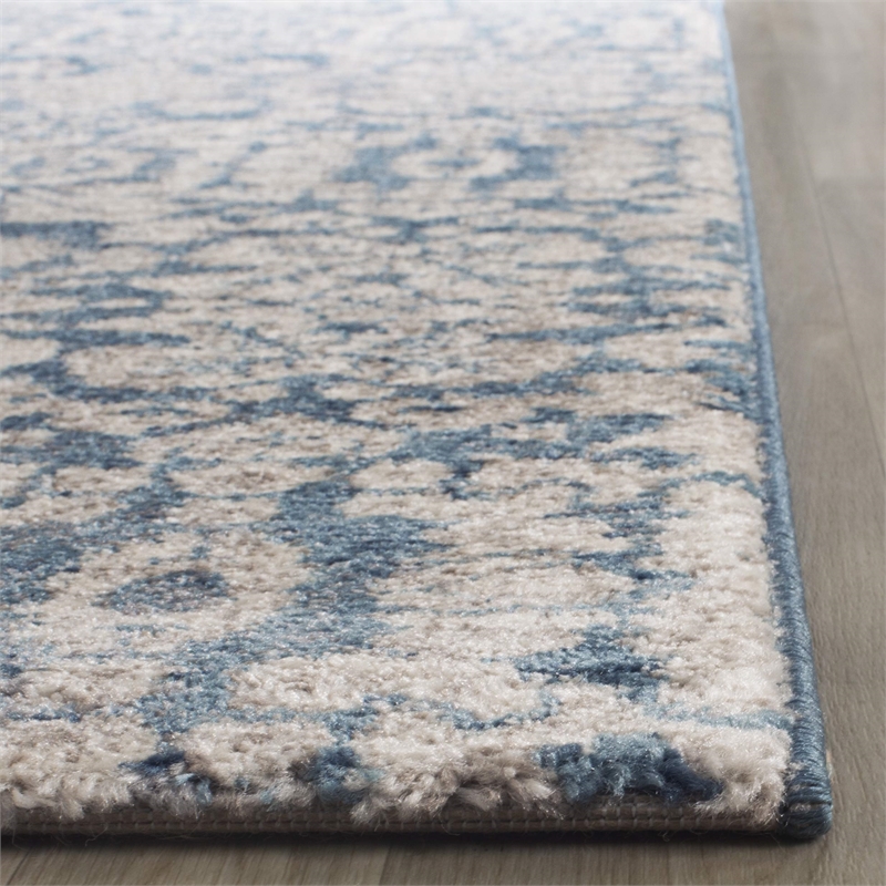 Safavieh Sofia 8' X 10' Power Loomed Rug in Blue and Beige
