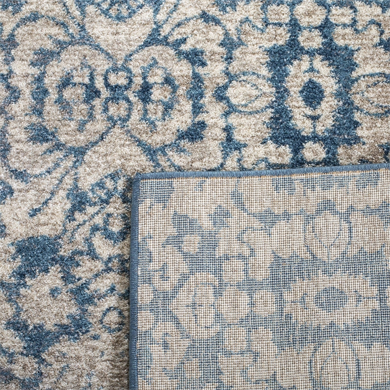 Safavieh Sofia 8' X 10' Power Loomed Rug in Blue and Beige