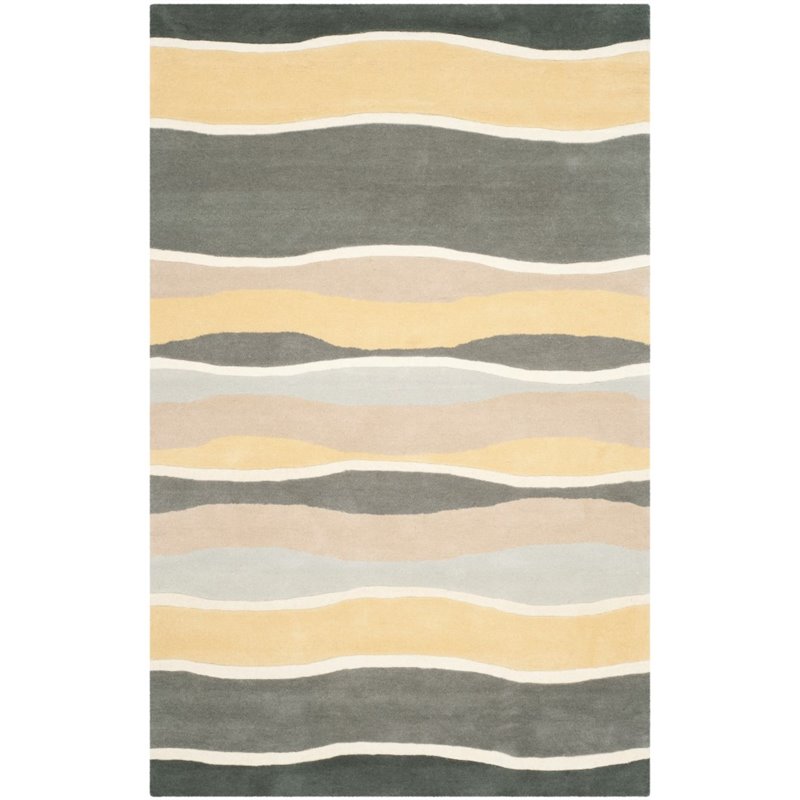 Safavieh Soho 2' X 3' Hand Tufted Wool Rug in Gray and Gold