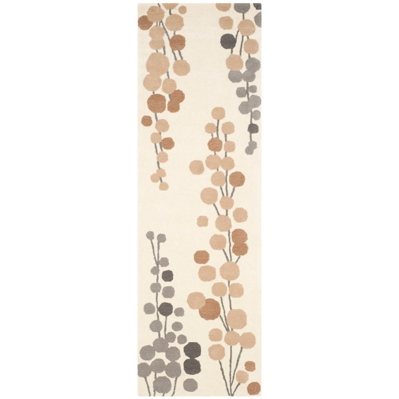 Safavieh Soho 2' X 3' Hand Tufted Wool Rug in Beige and Gray