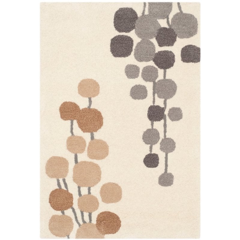 Safavieh Soho 2' X 3' Hand Tufted Wool Rug in Beige and Gray