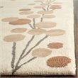 Safavieh Soho 6' Square Hand Tufted Wool Rug in Beige and Gray