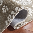 Safavieh Soho 6' Square Hand Tufted Wool Rug in Beige and Ivory