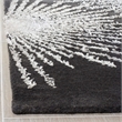 Safavieh Soho 2' X 3' Hand Tufted Wool Rug in Charcoal and Ivory