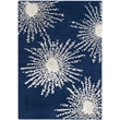Safavieh Soho 2' X 3' Hand Tufted Wool Rug in Dark Blue and Ivory