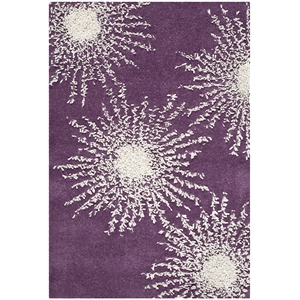 Safavieh Soho 2' X 3' Hand Tufted Wool Rug in Purple and Ivory