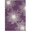 Safavieh Soho 2' X 3' Hand Tufted Wool Rug in Purple and Ivory