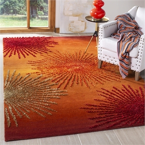 Safavieh Soho 6' X 9' Hand Tufted Wool Rug in Rust