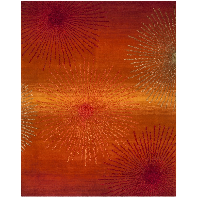 Safavieh Soho 6' X 9' Hand Tufted Wool Rug in Rust