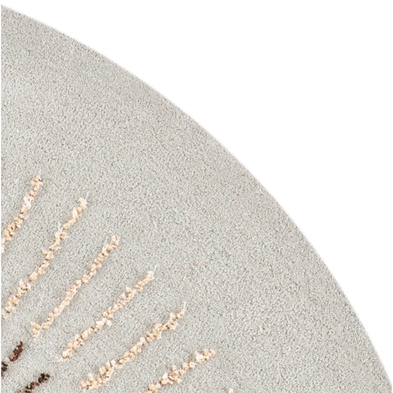 Safavieh Soho 8' Round Hand Tufted Wool Rug in Light Blue