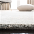 Safavieh Soho 8' Round Hand Tufted Wool Rug in Gray and Ivory