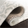 Safavieh Soho 8' Round Hand Tufted Wool Rug in Gray and Ivory