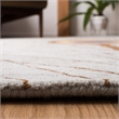 Safavieh Soho 6' Square Hand Tufted Wool Rug in Gray and Brown