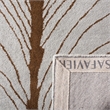 Safavieh Soho 6' Square Hand Tufted Wool Rug in Gray and Brown