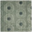 Safavieh Soho 8' Square Hand Tufted Wool Rug in Gray and Ivory