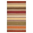 Safavieh Striped Kilim 3' X 5' Hand Woven Wool Pile Rug in Green
