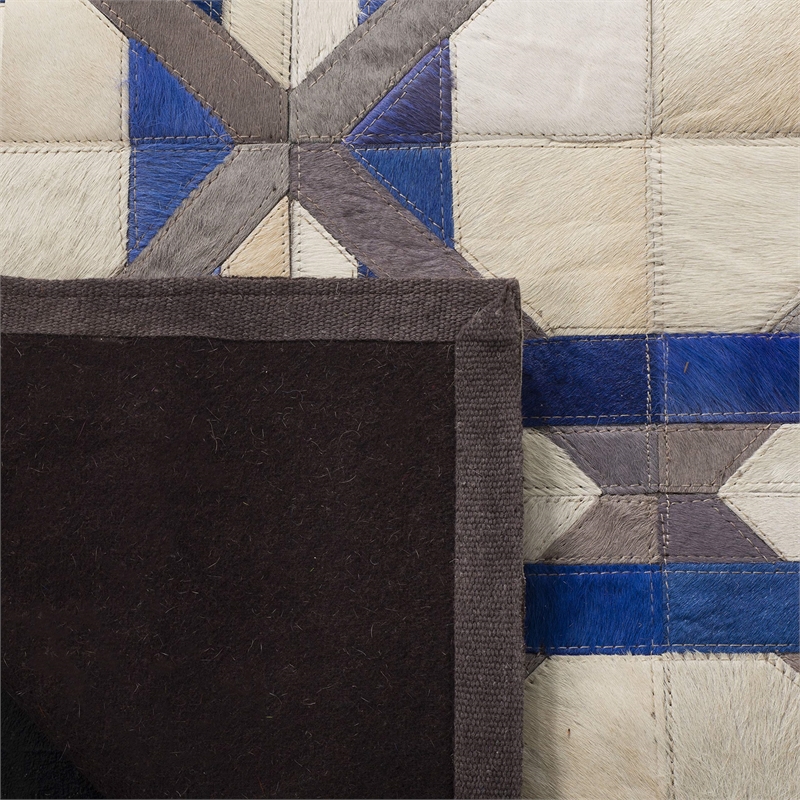 Safavieh Studio Leather 4' X 6' Hand Woven Leather Rug in Ivory