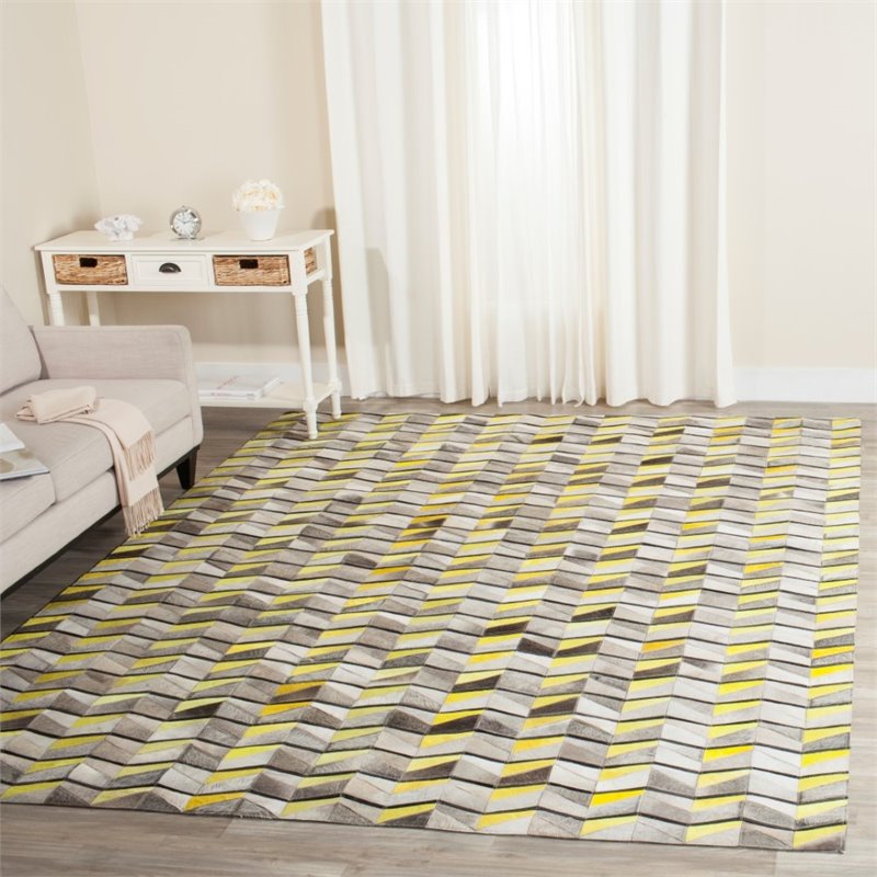 Safavieh Studio Leather 5' X 8' Hand Woven Leather Rug