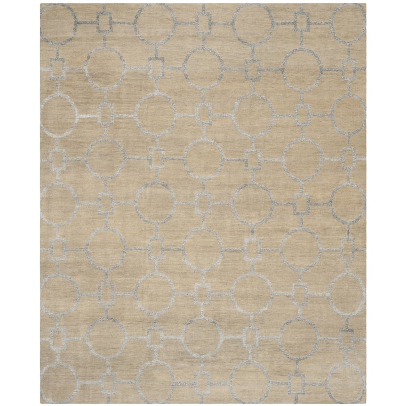 Safavieh Stone Wash 9' X 12' Hand Knotted Rug in Beige