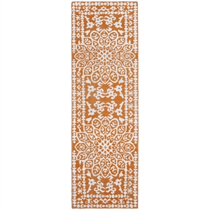 Safavieh Stone Wash 2'6&quot X 8' Hand Knotted Rug in Copper
