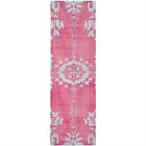 Safavieh Stone Wash 4' X 6' Hand Knotted Rug in Fuchsia