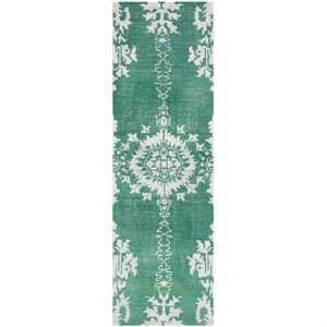 Safavieh Stone Wash 8' X 10' Hand Knotted Rug in Emerald