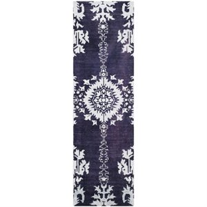Safavieh Stone Wash 4' X 6' Hand Knotted Rug in Deep Purple