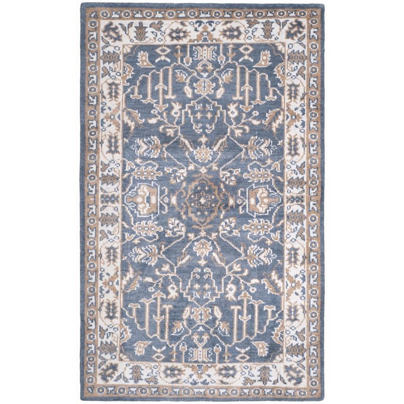 Safavieh Stone Wash 8' X 10' Hand Knotted Rug in Blue and Ivory