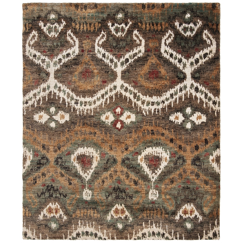 Safavieh Tangier 8' X 10' Hand Knotted Wool and Jute Rug in White