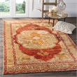 Safavieh Tangier 8' X 10' Hand Knotted Rug in Red Orange and Beige