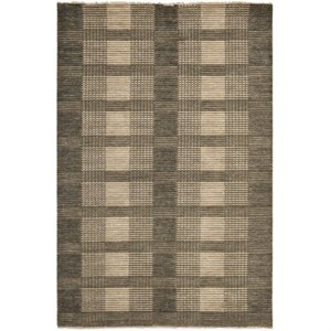 Safavieh Tibetan 4' X 6' Hand Knotted Wool Rug in Charcoal