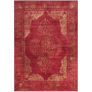 Safavieh Vintage 2'2&quot X 8' Power Loomed Viscose Pile Rug in Rose