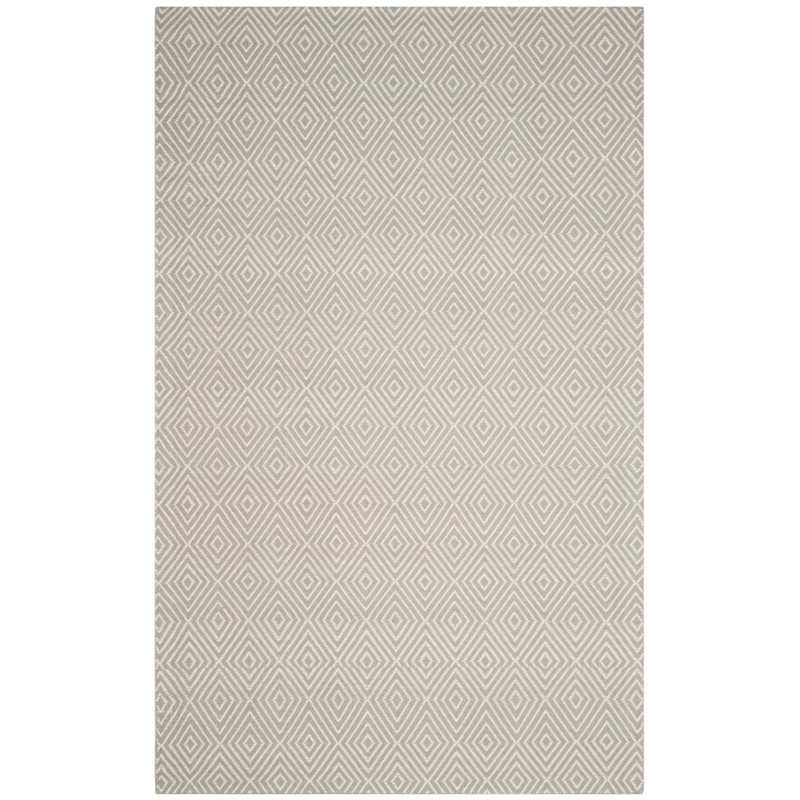 Safavieh Wilton 4' X 6' Handmade Rug in Light Gray and Ivory