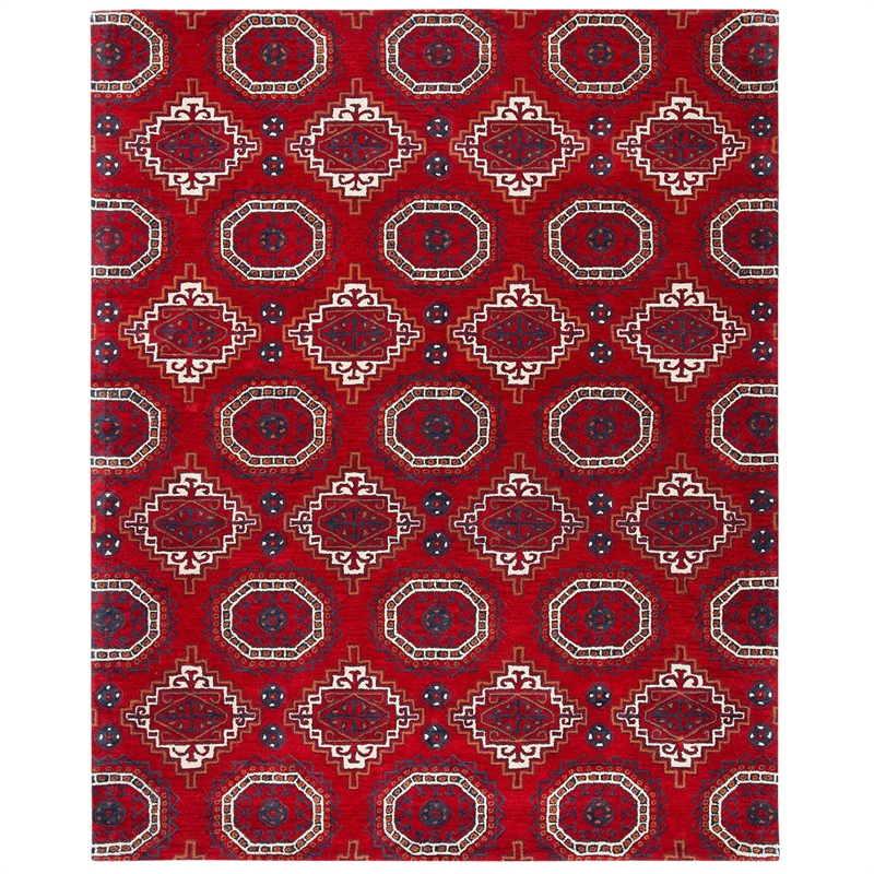 Safavieh Wyndham 5' X 8' Power Loomed Acrylic Rug in Red