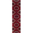 Safavieh Wyndham 7' Round Power Loomed Acrylic Rug in Red